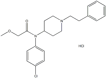 para-chloro Methoxyacetyl fentanyl (hydrochloride) Structure