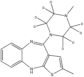 Olanzapine-d8 Structure