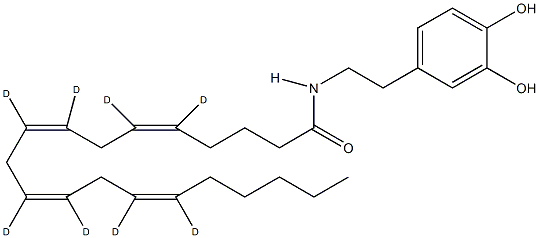 N-Arachidonoyl Dopamine-d8    Exclusive Structure