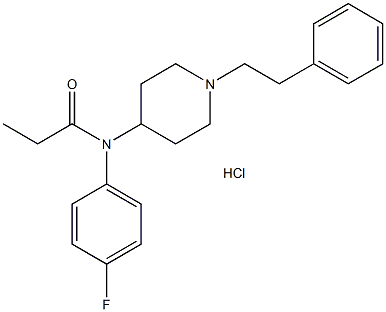 para-Fluorofentanyl (hydrochloride) 구조식 이미지