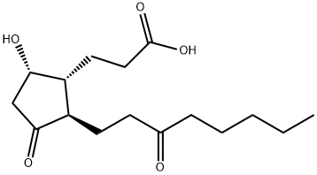 13,14-dihydro-15-keto-tetranor Prostaglandin D2 Structure