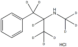 (-Methamphetamine-d9 (hydrochloride) 구조식 이미지