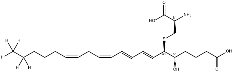 Leukotriene E4-d5 구조식 이미지