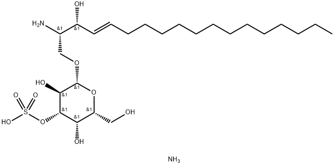 Lyso 3sulfo Galactosylceramide (ammonium salt) Structure