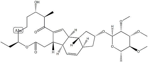 Spinosyn A 17-pseudoaglycone Structure