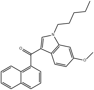 JWH 018 6-methoxyindole analog 구조식 이미지