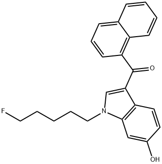 AM2201 6-hydroxyindole metabolite 구조식 이미지