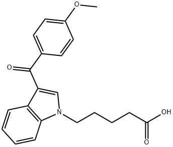 RCS-4 N-(5-carboxypentyl) metabolite 구조식 이미지