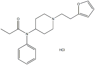 Furanylethyl fentanyl (hydrochloride) 구조식 이미지