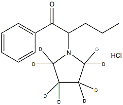 .alpha.-Pyrrolidinopentiophenone-d8 (hydrochloride) Structure