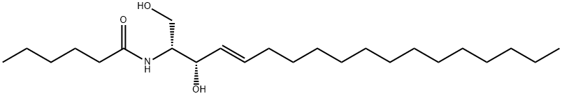 C6 L-erythro Ceramide (d18:1/6:0) 구조식 이미지