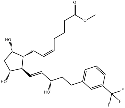 17-trifluoromethylphenyl trinor Prostaglandin F2α methyl ester Structure