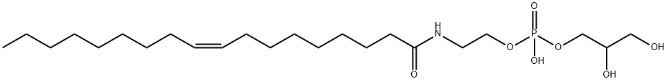 MONO(2,3-DIHYDROXYPROPYL)MONO[2-[[(9Z)-1-OXO-9-OCTADECENYL]AMINO]ETHYL] ESTER PHOSPHORIC ACID Structure