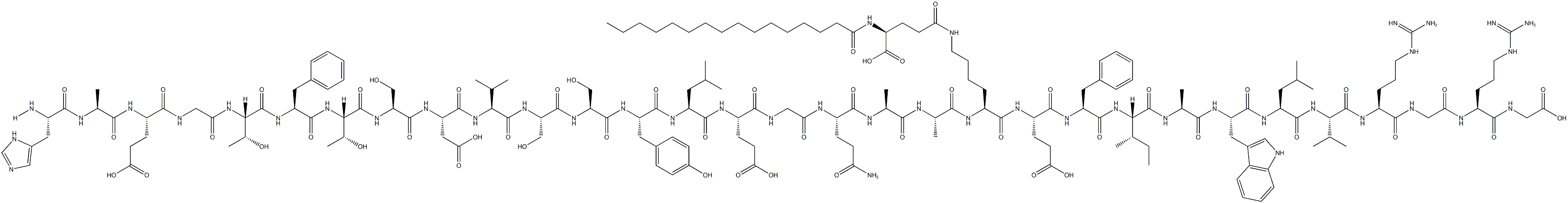 Liraglutide 구조식 이미지