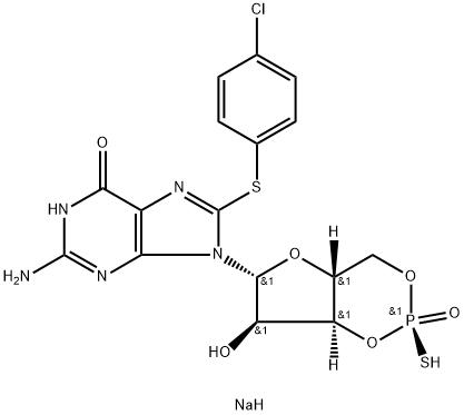 Rp-8-pCPT-Cyclic GMPS (sodium salt) Structure