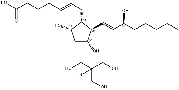 5-trans Prostaglandin F2α (tromethamine salt) 구조식 이미지