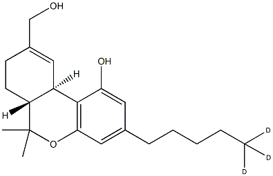 (±)-11-Hydroxy-δ9-THC-D3 Structure