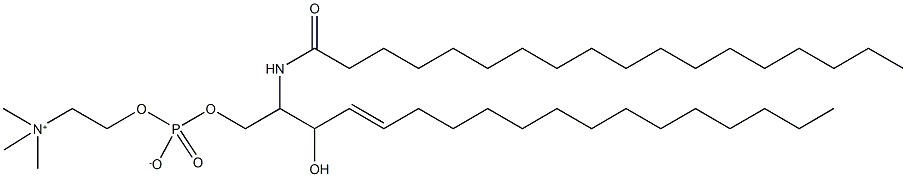 C18 Sphingomyelin (d18:1/18:0) Structure