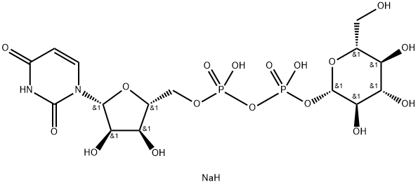 UDP--D-Glucose (sodium salt) 구조식 이미지