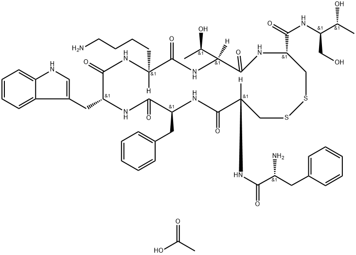 Octreotide (acetate) Structure