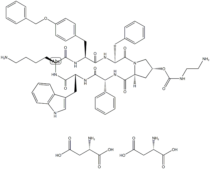 Pasireotide (aspartate) Structure