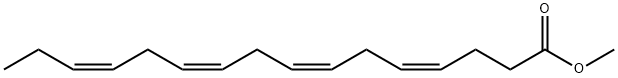 4(Z),7(Z),10(Z),13(Z)-Hexadecatetraenoic Acid methyl ester Structure