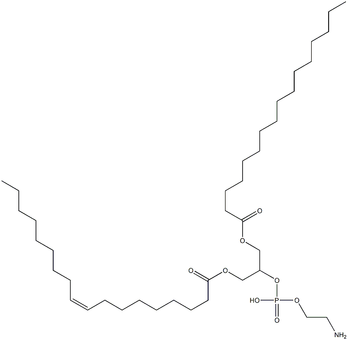 1-PalMitoyl-3-oleoyl-sn-glycero-2-phosphoethanolaMine (1,3-POPE) Structure