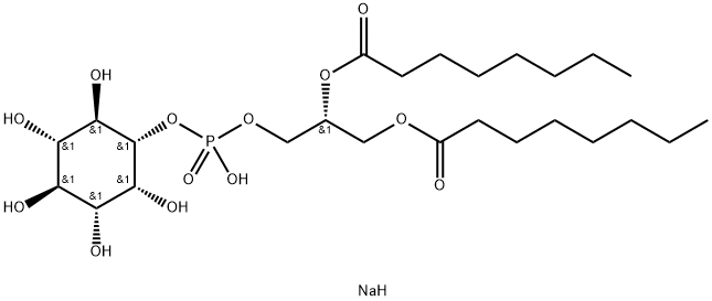 PtdIns-(1,2-dioctanoyl) (sodium salt) Structure