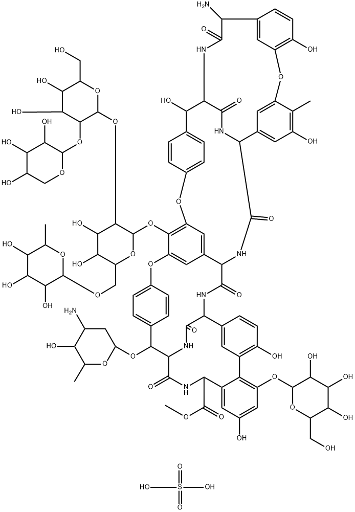 Ristocetin A (sulfate) 구조식 이미지