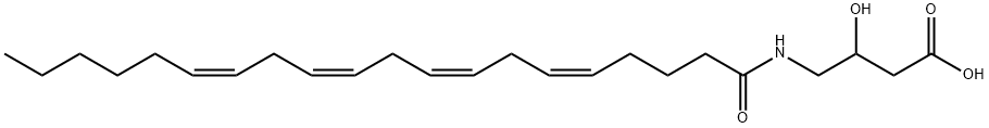 N-Arachidonoyl-3-hydroxy-γ-Aminobutyric Acid Structure