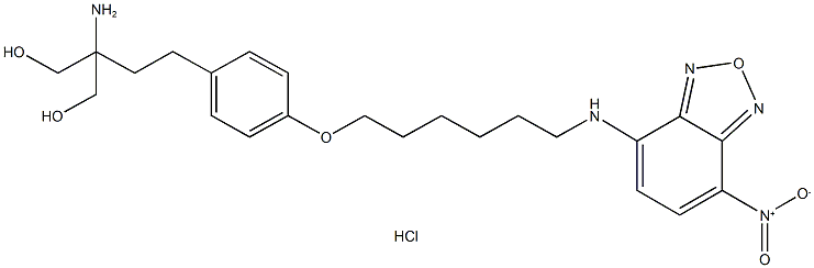 NBD-FTY720 phenoxy (hydrochloride) 구조식 이미지