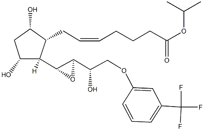 13(R),14(R)-epoxy Fluprostenol isopropyl ester Structure