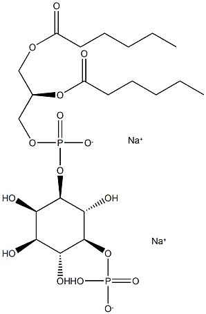 PtdIns-(5)-P1 (1,2-dihexanoyl) (sodium salt) Structure