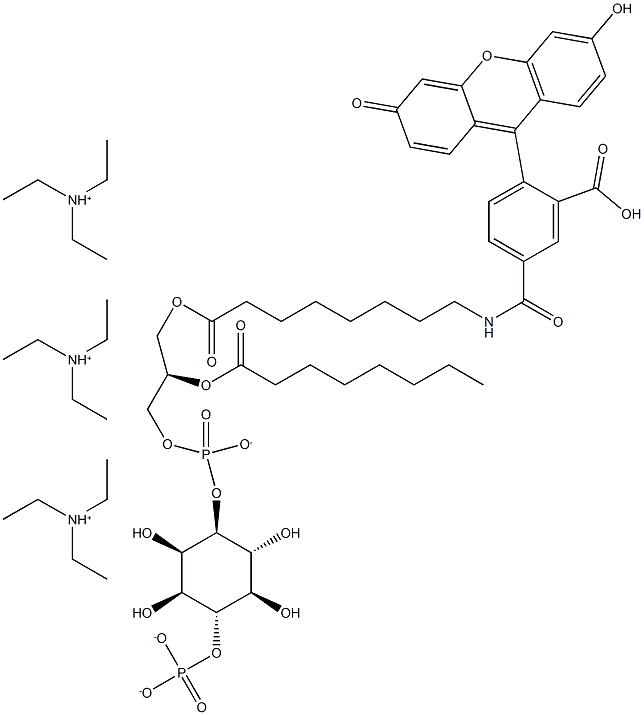 PtdIns (4)-P1-fluorescein (ammonium salt) Structure