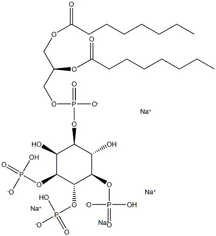 PtdIns-(3,4,5)-P3 (1,2-dioctanoyl) (sodium salt) Structure