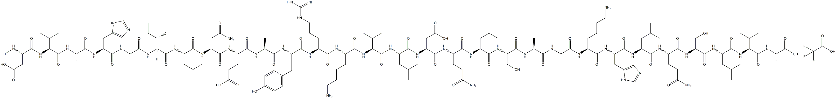 PACAP-related Peptide (human) (trifluoroacetate salt) Structure