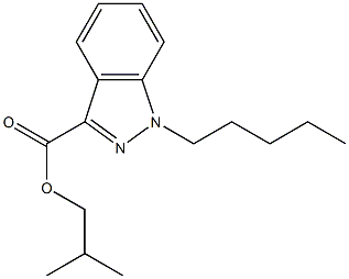 Isobutyl 1-pentyl-1H-indazole-3-carboxylate Structure