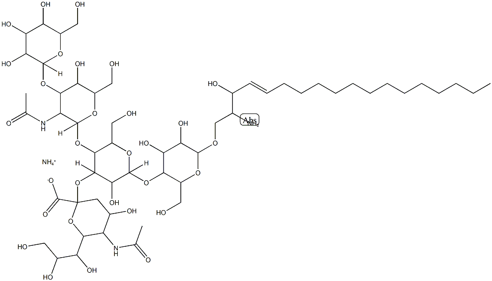 Lyso-Monosialoganglioside GM1 (ammonium salt) 구조식 이미지