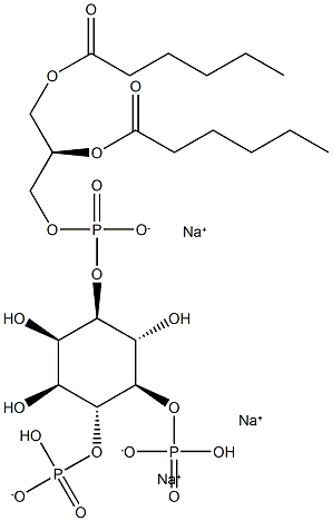 PtdIns-(4,5)-P2 (1,2-dihexanoyl) (sodium salt) Structure