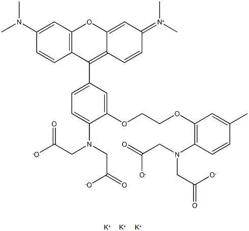 Rhod-2 (potassium salt) 구조식 이미지