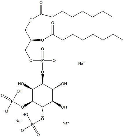 PtdIns-(3,4)-P2 (1,2-dioctanoyl) (sodium salt) Structure