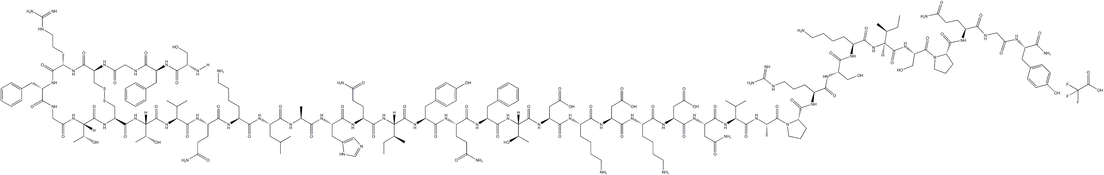 Adrenomedullin (13-52) (human) (trifluoroacetate salt) Structure