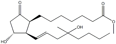 8-iso Misoprostol 구조식 이미지