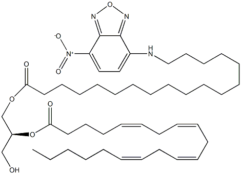 NBD-Stearoyl-2-Arachidonoyl-sn-glycerol 구조식 이미지