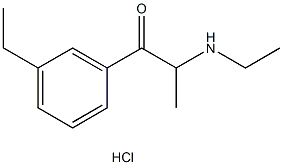 3-Ethylethcathinone (hydrochloride) Structure