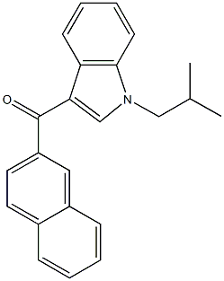 JWH 073 2'-naphthyl-N-(2-methylpropyl) isomer 구조식 이미지