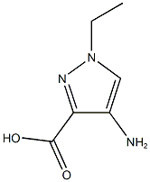 4-Amino-1-ethyl-1H-pyrazole-3-carboxylic acid Structure