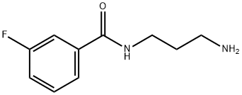 N-(3-aminopropyl)-3-fluorobenzamide 구조식 이미지