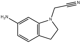 2-(6-amino-2,3-dihydro-1H-indol-1-yl)acetonitrile Structure