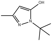 1-(tert-butyl)-3-methyl-1H-pyrazol-5-ol 구조식 이미지